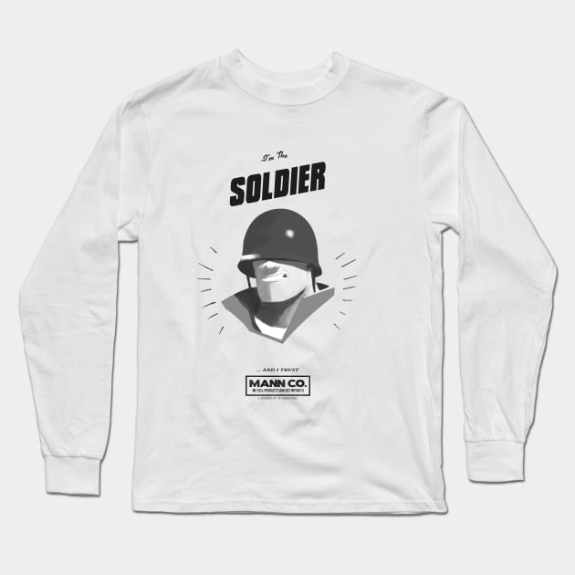 I'M THE SOLDIER - AND I TRUST MANN CO! Vintage Long Sleeve T-Shirt by TATSUHIRO